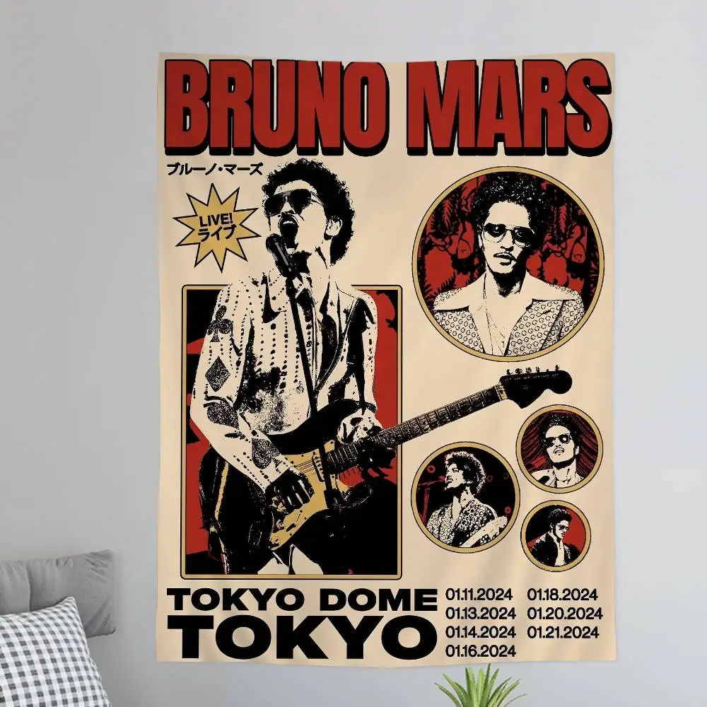 Singer Bruno Mars Tokyo Dome Tapestry