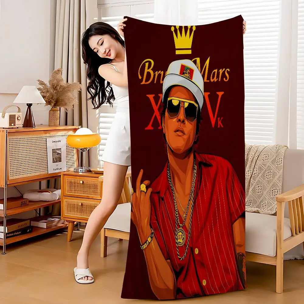 New Design 24K Magic Singer Bruno Mars Beach Towel