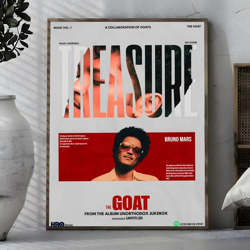 New Design Singer Bruno Mars Wall Art
