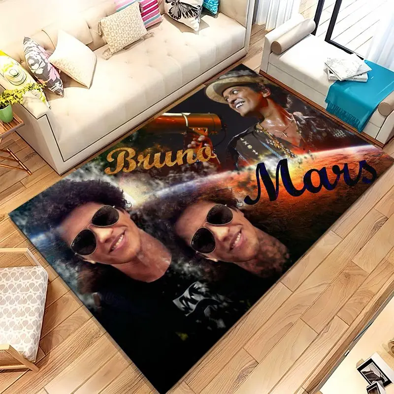 Hot Design Bruno Mars Singer Star Rug