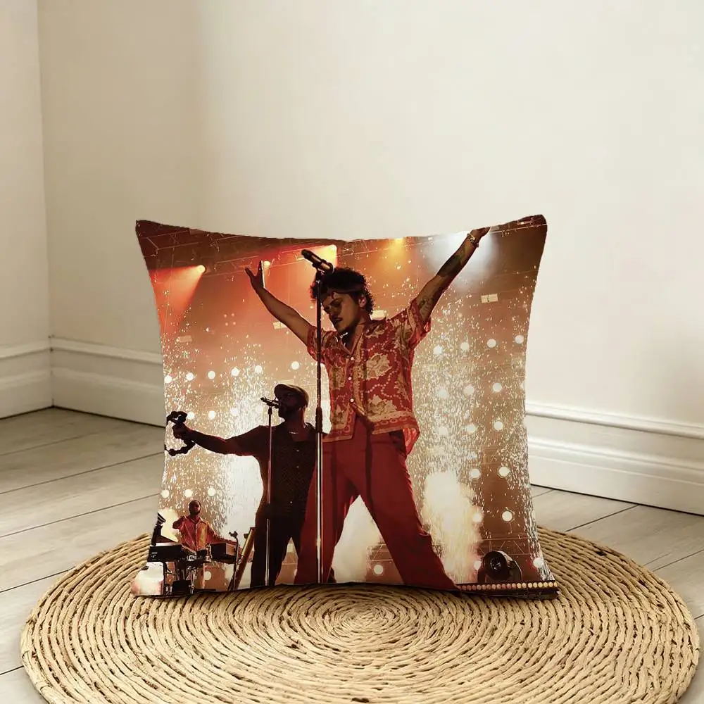 Best 2026 Singer Bruno Mars Throw Pillow