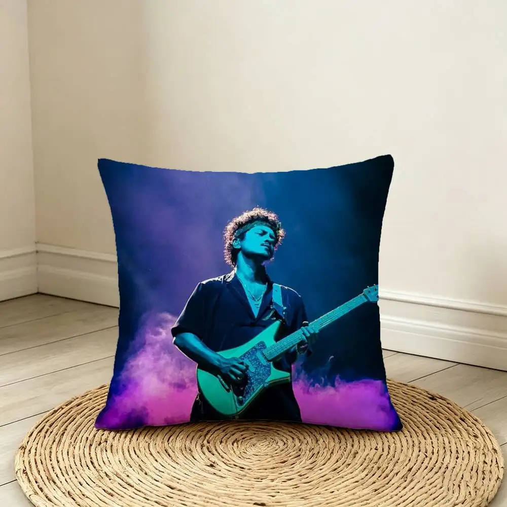 Best Selling Singer Bruno Mars Throw Pillow