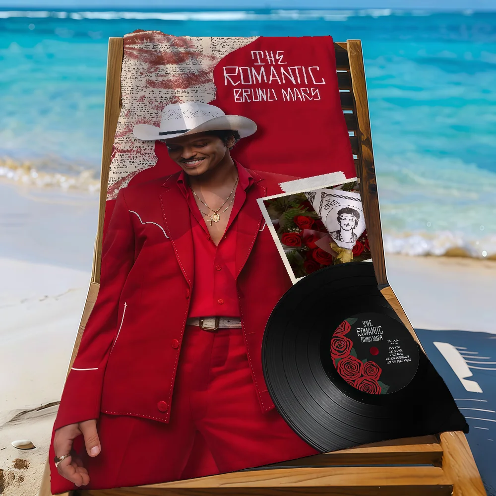 Singer Bruno Mars Romantic Beach Towel