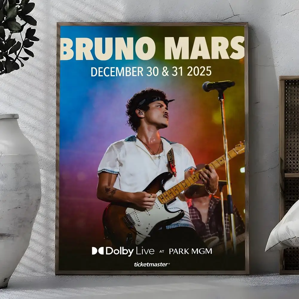 Singer Bruno Mars Tour Wall Art