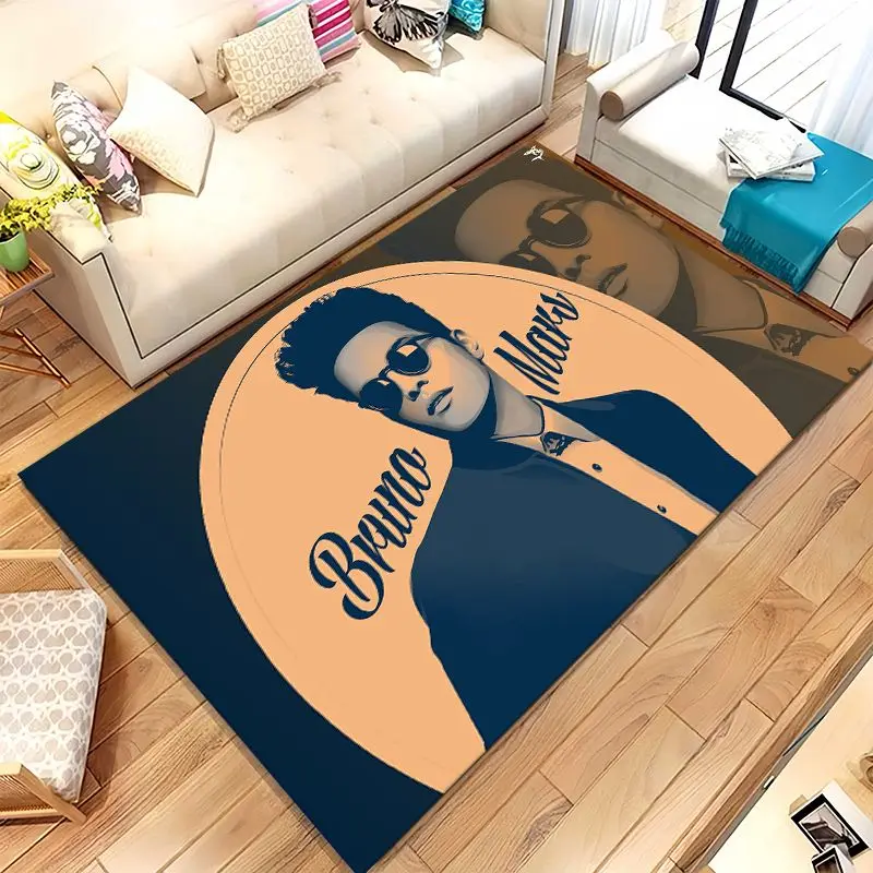 Bruno Mars Singer Retro Collection Rug