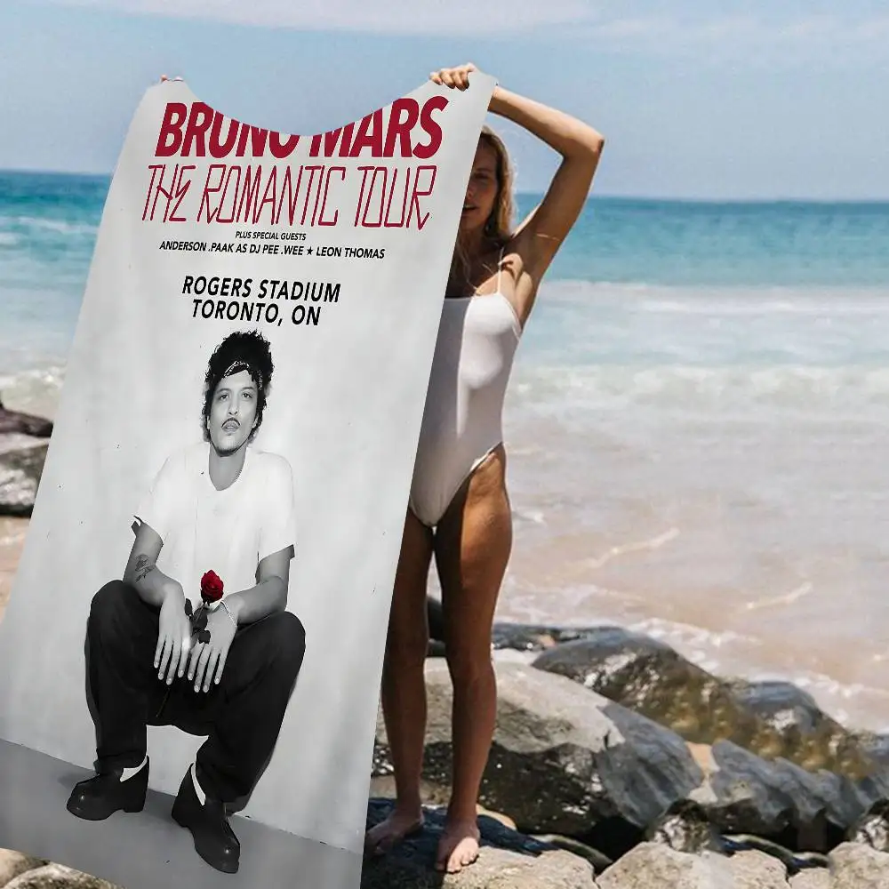 Singer Bruno Mars The Romantic Tour Beach Towel