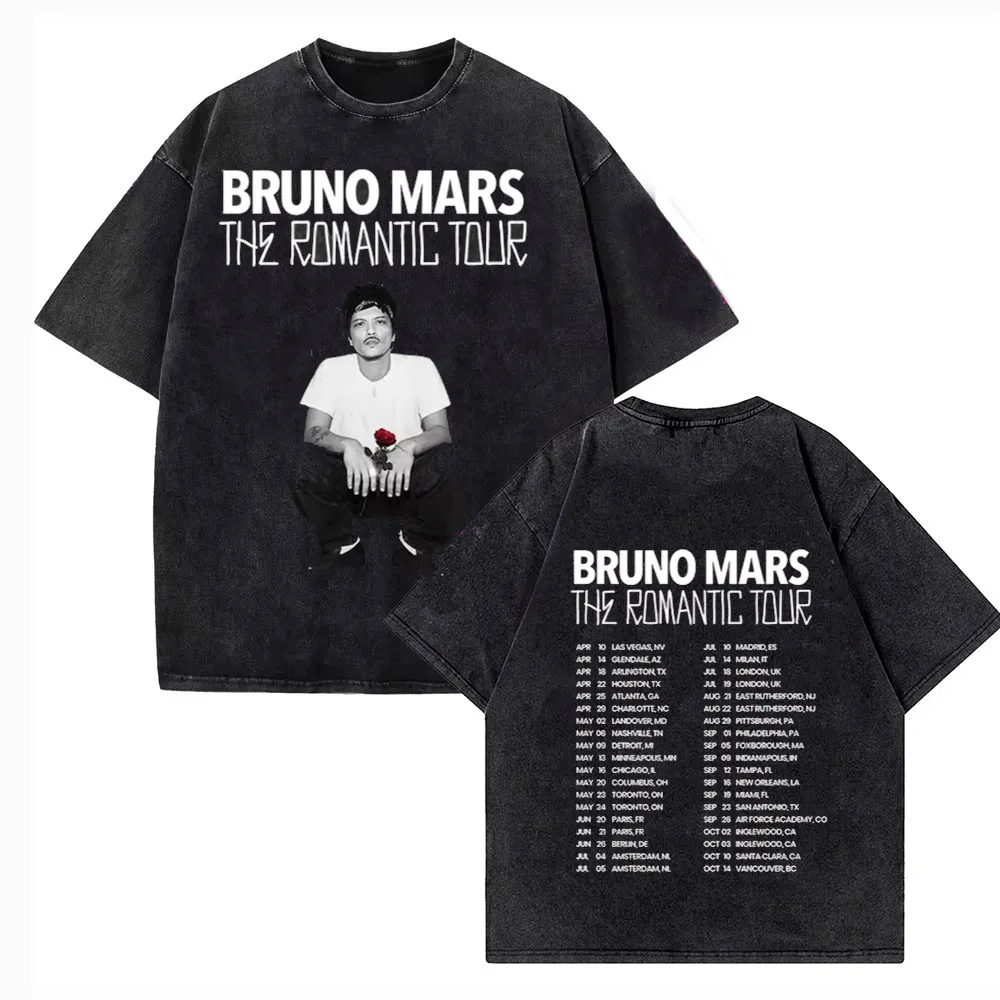 Bruno Mars The Romantic Mineral Washed T-shirt